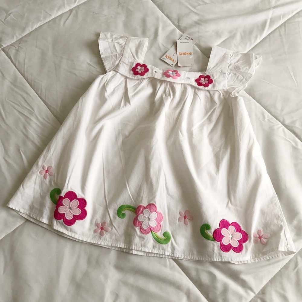 Gymboree Gem Flower Swing Top